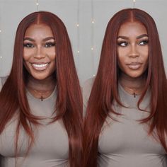 Pre-cut Lace Wig Straight Hair Reddish Brown Color Wear Go Glueless Wig 4x6 HD Lace Wig Preplucked with Natural Hairline Brown Lace Front, Brown Straight Hair, Hair Bundle Deals, Layered Cut, Curly Bob Wigs, Brown Wig, Lace Hair