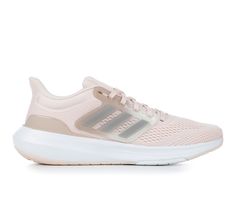 This product is part of the adidas® End Plastic Waste movement and contains recycled content, Breathable mesh upper with padded collar and fabric lining, Lace-up closure with synthetic support cage design, Cushioned insole with fabric lining, Sculpted foam midsole and durable rubber outsole, adidas® branding details including iconic three stripes | Women's Adidas Ultrabounce Sustainable Sneakers in Light Pink Size 9.5 Adidas Running Shoes For Light Exercise, Adidas Athleisure Sneakers For Light Exercise, Adidas Casual Running Shoes For Workout, Adidas Breathable Running Shoes For Light Exercise, Adidas Athleisure Running Shoes For Light Exercise, Adidas Low-top Running Shoes For Light Exercise, Pink Breathable High-top Running Shoes, Adidas Mesh Athleisure Running Shoes, Casual Pink Adidas Running Shoes