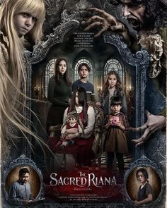 the poster for the movie's upcoming horror film, the sacredriana