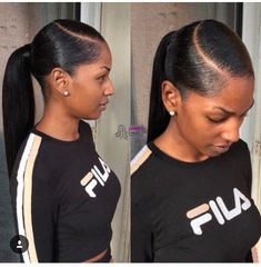 Long Ponytail Hairstyles, Slick Ponytail, Weave Ponytail Hairstyles, Sleek Ponytail Hairstyles, Weave Ponytail, Black Ponytail Hairstyles, Hair Summer, Hair Ponytail Styles