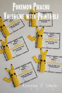 pokemon pikachu valentine with printables to keep it simple and fun for kids