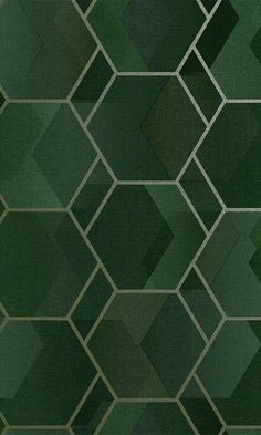 an abstract green background with small squares and rectangles in the shape of hexagon tiles