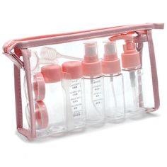 Travel Bottles Set 13pcs Travel Size Toiletry Bottles Kit,TSA Approved Leak Proof Containers Set with Zipper Bag Toiletry Containers Set for Liquids Carry Lotion, Shampoo, Cream, Soap - Walmart.com Penyimpanan Makeup, Alat Makeup, Desain Pantry, Pet Spray, Travel Bottle Set, Plastic Spray Bottle, Travel Size Toiletries, Spray Lotion, Travel Size Bottles