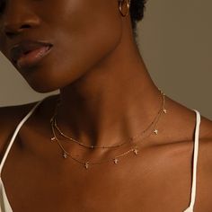 Layer Necklaces, Dainty Necklace Layered, Elegant Choker, Dainty Choker Necklace, Layered Choker Necklace, Silver Necklace Set, Layered Chain, Chain For Women, Small Beads