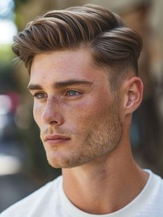 Men’s Formal Hairstyle, Low Fade Long Hair, Men's Undercut, Hair Color Men, Comb Over Haircut Men, Mens Long Hair Undercut, Clean Cut Men, Ivy League Haircut, Undercut Hairstyle