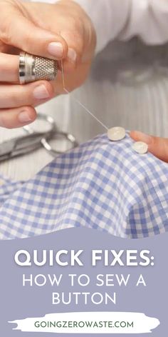 Discover the art of sewing on buttons with this Quick Guide. Whether you're a beginner or just need a refresher, this step-by-step tutorial simplifies the process. Learn how to attach buttons securely and neatly to your clothing items, giving you the skills to mend and customize your wardrobe. Sew A Button, Fashion Infographic, Capsule Outfits, Fall Capsule Wardrobe, Upcycled Fashion, Simple Green, Minimalist Wardrobe