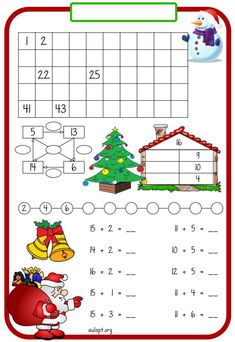 a christmas themed worksheet for kids