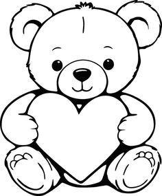 Mei Lock Coloring Pages For Preschoolers, Drawing Pictures For Kids, Blue Butterfly Tattoo, Valentines Day Drawing, Holding A Heart, Valentine Coloring Pages