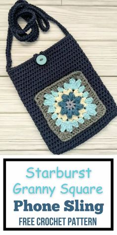 This bag is a little tricky for beginners because of the granny square motif as well as the detail work in creating the strap and button closure, but I’m proud to say that this pattern is entirely no-sew except for the pocket!