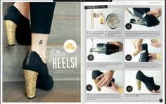 . Heels Makeover, Diy High Heels, Heels Ideas, Fluffy Heels, Vetements Shoes, Diy Shoe