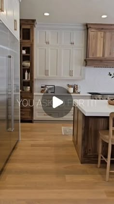 the kitchen is clean and ready to be used as a dining room or family room