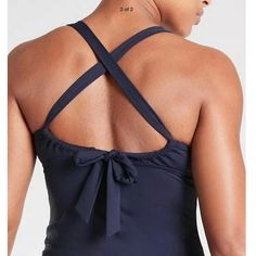 Athleta Dress Blue D-Dd Plunge Tankini Swim Top New With Tags. Condition Is "New With Tags". Small Swim, Surf, Stand-Up Paddleboard, And All Water Sports Powermesh Front Panel Gives Added Support Light Support For D-Dd Cups With A Low-Coverage Neckline Body Length In Size Medium: 24.75" Removable Pads Recycled Nylon/Lycra Spandex Quick-Drying Lycra Xtra Life Spandex Rated Upf 50+ (Excellent Protection) Machine Wash And Line Dry. #531211 Inner Label Marked To Prevent Store Return Sleeveless Blue Swimwear With Tie Back, Blue Sleeveless Swimwear With Tie Back, Navy Sleeveless Tankini For Poolside, Sleeveless Stretch Tankini With Tie Back, Stretch Sleeveless Tankini With Tie Back, Blue Sleeveless Athleisure Swimwear, Athleisure Cross Back Swimwear For Summer, Athleisure Cross-back Swimwear For Summer, Navy Stretch Sleeveless Swimwear