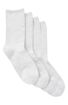 Luxe comfort is yours in this set of cotton-blend socks designed to feel good all day long. Cotton/polyester/elastane Machine wash, tumble dry Imported Women's Clothing Tights Socks, Boy Accessories, Women Essentials, Buy Buy Baby, Designer Socks, Mini Boden, Shoes Booties, Girls Accessories, Crew Socks