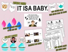 it is a baby activity pack with pictures and information about the baby's birth