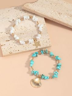 Scarf Rings, Shell Decor, White Stones, Hand Bracelet, Turquoise Stones, Anklet Bracelet, Anklet Jewelry, Shell Beads, Turquoise Stone