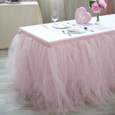 PRICES MAY VARY. Width of the skirt: 30" in height(For 30" tall table)Guideline to choosing the right size: 14ft Skirts - Covers 3 sides on a 6ft x 2 1/2 ft banquet table - 10 clips recommended 17ft Skirts - Covers 4 sides on a 6ft x 2 1/2 ft banquet table - 15 clips recommended Covers 3 sides on a 8ft x 2 1/2 ft banquet table 21ft - Covers 4 sides on a 8ft x 2 1/2 ft banquet table - 24 clips minimum needed - 20 clips recommended;Width of the skirt: 30" in height(For 30" tall table) PREMIUM QUAL Pleated Table Skirt, Grad Brunch, Tutu Table Skirt, Tutu En Tulle, Tutu Table, Mystical Unicorn, Tulle Table Skirt, Tulle Table, Table Skirts