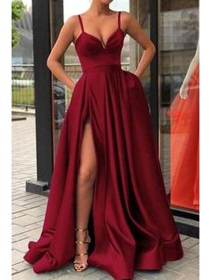 Key Features:BC12044Style: RedSilhouette: A-LineHemline / Train: Sweep / Brush TrainNeckline: V NeckFabric: JerseyClosure: Zipper UPSleeve Length: SleevelessEmbellishment: PleatsBuilt-In Bra: YesBoning: YesTips: Hand Wash OnlyAny questions about the item, feel free to Contact Us Formal Gowns Evening Dresses, Formal Dresses Graduation, A Line Evening Dress, Prom Dresses With Pockets, Spaghetti Strap Prom Dress, Banquet Dresses, Satin Evening Dresses, Burgundy Prom Dress, فستان سهرة