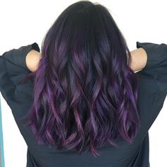 Underlights Hair, Violet Hair, Linda Hallberg, Purple Highlights