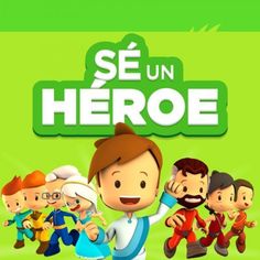 the poster for se un hero, which features cartoon characters and an image of a man with