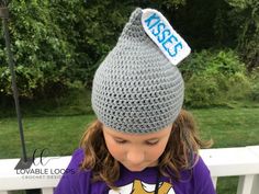 Crochet Headband Free, Crochet Character Hats, Hershey Kiss, Crochet Patterns Free Beginner, Hat Crochet Pattern, Crocheted Hat