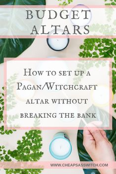 Learn how to set up a Pagan, Witchcraft, or Wiccan altar on a budget. Budget Witchcraft, Witchcraft Diy, Modern Witchcraft, Wicca For Beginners, Witch Altar, Nature Witch