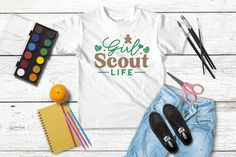 Youth Sized Girl Scout Life Girl Scout Cookie T Shirt Girl Scout Cookies, Christmas Mouse, Tie Dye Sweatshirt, Girl Scout, Girls Tees, Girl Scouts, Funny Mugs, Boss Babe, Kids Tops