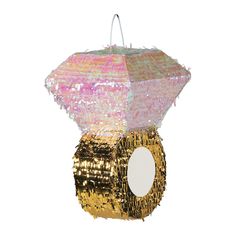 PRICES MAY VARY. Diamond Ring Metallic Pinata: Put a ring on the best bridal shower game ever, a giant diamond ring pinata! Material: Paper Mache Size: 10” x 5” x 18” Diamond and gold band will both fill with candy or toys. Candy and toys sold separately Perfect for a Bachelorette party and wedding decor. Put a ring on the best bridal shower game ever, a giant diamond ring piñata! Bridal party supplies that shine and add bling are always a huge hit. And, this is one diamond ring that you and you Oval Sapphire Engagement Ring, Fiesta Bridal Shower, Fun Bridal Shower Games, Bachelorette Party Supplies, Pinata Party, Beautiful Wedding Rings, Bridal Shower Game, Bachelorette Party Decorations, Wedding Candy