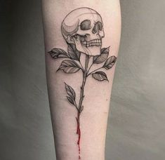 Bird Skull Tattoo, Small Skull Tattoo, Skull Tattoo Flowers, Feminine Skull Tattoos, Dragons Tattoo, Sugar Skull Tattoos, Sternum Tattoo, Skull Tattoo Design