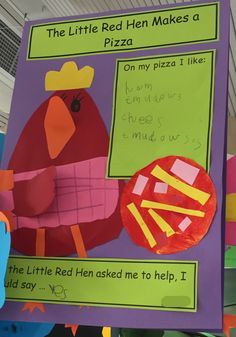 the little red hen makes a pizza on my pizza i like