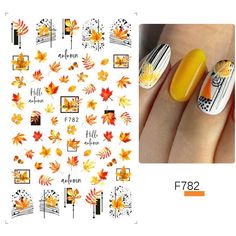 Brand Name: Full BeautyNumber of Pieces: One UnitOrigin: CN(Origin)Size: 16.8*7.8cmModel Number: CHF782-791Item Type: Sticker & DecalMaterial: Plastic Paper nail decalsQuantity: 1pcStyle: 3D Autumn DesignsItem Condition: 2021 3D Designs for NailsColor: Yellow/Black/RedDesigns: Maple Leaf/Fall Leaves/PoppyVenus/Style: Watercolor Flowers Nail DecalsDetail 1: Poppy Flowers Nail Polish TipsDetail 2: Spider Web Line DesignItems: Gold Black Style 3D Sliders for NailsType: Halloween Horror Nail Designs Maple Leaf Nail Art, Leaf Nail Art, Fall Leaves Nail Art, Horror Nails, Line Nail Art, Butterfly Nail Art, Nail Art Jewelry, Nail Art Stickers Decals, Fall Nail Art