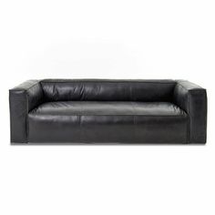 Cooper Leather Sofa in Black - Chapin Furniture Black Leather Sofa Bed, Boston Sofa, Black Leather Sofa, Top Grain Leather Sofa, 1st House, Leather Sofa Bed, Black Leather Sofas, Steel Frame Construction, Sofa Price