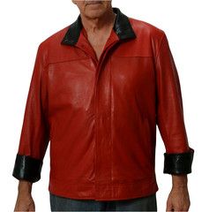 Mens Red Leather flip cuff Jacket Nappa Sheepskin Snakeskin embossed inner cuff & collar $249.95 Luxury Red Leather Jacket, Formal Red Leather Jacket, Red Leather Jacket For Formal Occasions, Classic Red Leather Outerwear, Red Leather Jacket Men, Red Jacket Leather, Trendy Mens Fashion, Leather Craftsmen, Leather Jacket Style