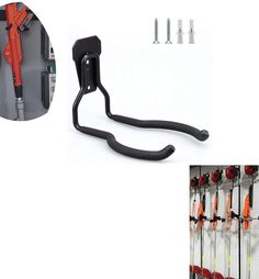 PRICES MAY VARY. Weed Eater Trimmer Rack, Line Trimmer Hanger, Garage Trimmer Hanger, Line Trimmer Wall Hanger. this hook can hold up to heavy stuff about 45 lb, like grass trimmer, shovels rakes, brooms, mops, garden tools or power tools in your garage, can be use in workshop, storeroom, tool room and garden. Weedeater Hanger, Power Tool Hanger, Lawn Trimmer Hanger, Weed Wacker Rack. made of high quality steel and soft PVC ant i- slip coating will, rubber-coated hooks prevent stuff from being s Best Hangers, Garage Hooks, Tool Hangers, Garage Tool Organization, Tool Room, Garden Power Tools, Tool Organizers, Garage Tools, Garage Walls