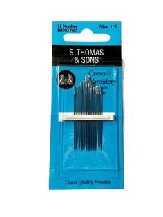 the st thomas & sons crystal needles are packaged in a package