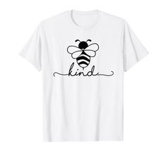 PRICES MAY VARY. Beekind, Spread kindness and love with our adorable bumble bee design. It's a positive reminder to make the world a better place. Join the movement and wear your heart on your sleeve Lightweight, Classic fit, Double-needle sleeve and bottom hem Heart On Your Sleeve, Teaching Inspiration, Bee Kind, Teacher Friends, Spread Kindness, Friends Tshirt, Bee Design, The Movement, Teacher Tshirts