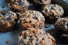 some muffins are sitting on a pan