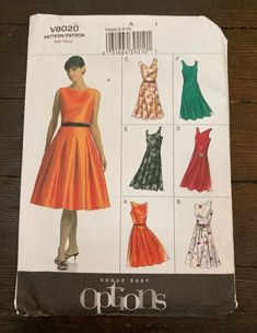 the sewing pattern for this dress is very easy to sew