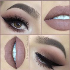 I like this smokey eye for the girl in our music video as it will stand out well on camera but will also look very girly and feminine Wedding Hairstyles And Makeup, Makeup Sephora, Lip Cosmetics, Smink Inspiration