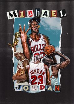 an image of michael jordan on the cover of sports illustrated by artist jordian