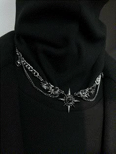 ◾️Size 42cm Gothic Jewelry Aesthetic, Gothic Rings Aesthetic, Cute Jewelry Aesthetic, Queer Accessories, Gothic Moodboard, Gear Aesthetic, King Necklace, Silver Jewelry Aesthetic, Horror Black