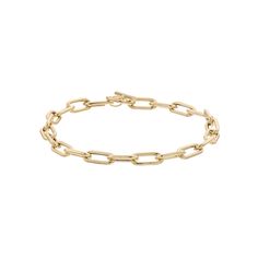 Enhance your style with this fashionable 14k gold paper clip toggle bracelet. Enhance your style with this fashionable 14k gold paper clip toggle bracelet. Nickel free Metal: 14k gold Length: 7.5 in. Packaging: boxed Finish: polished Please note, due to the high value of this item, a signature may be required upon delivery. Size: 7". Gender: female. Age Group: adult. Toggle Bracelet, Gold Paper, Paper Clip, Gender Female, Your Style, Age Group, Size 7, Packaging, Bracelet