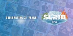 an advertisement for the 21st anniversary celebration of s l t e b, which is celebrating 21 years