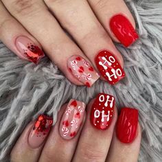 Christmas Press On Nails, Nails Aesthetic, Christmas Party Outfit, Nails Square, Fake Nails With Glue, Simple Summer, Nails Blue