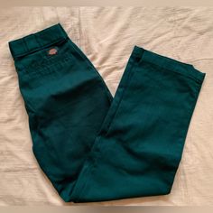 Nwot, Only Worn To Try On Once. The Color Is More Of A Deep Turquoise Than Outright Green. High Waisted Uo Exclusive Pants. Deep Turquoise, Dickies Pants, Pants Color, High Waisted Pants, Try On, Pant Jumpsuit, High Waisted, Turquoise, Pants