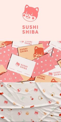 Sushi Shiba Japanese Restaurant Logo #coffeeshopbranding #maki #marketing🍩 Japanese Logo Design Minimalist, Japanese Restaurant Branding Design, Logo For Personal Brand, Thank You Graphic Design, Cute Instagram Logo, Cute Typography Design, Brand Mascot Design, Sushi Packaging Design, Cute Logo Design Ideas