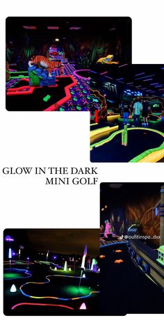 glow in the dark mini golf at walt world's animal kingdom is fun for all ages