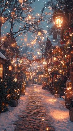 Wallpaper Backgrounds Winter Beautiful, Snowing Wallpaper Iphone, Photo Noel Aesthetic, Holiday Aethstetic, Winter Wonderland Iphone Wallpaper, Cozy Snow Aesthetic, Wallpapers Iphone Christmas, Magic Winter Aesthetic, Winter Lights Aesthetic