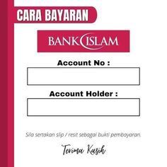 an advertisement for bank islamm