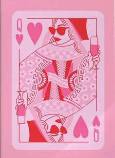 Pink Queen Of Hearts Card, Pink Playing Cards Aesthetic, Valentines Day Aesthetic Drawing, Pink Italian Aesthetic, Pink Vegas Aesthetic, Colourful Phone Wallpaper, Preppy Posters For Room Print, Pink Board Games, Valentines Vintage Aesthetic