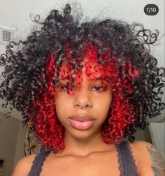 Hair Dyed Underneath, Hair Color For Dark Skin, Girl Hair Colors, Hair Color Underneath, Red Hair Inspo